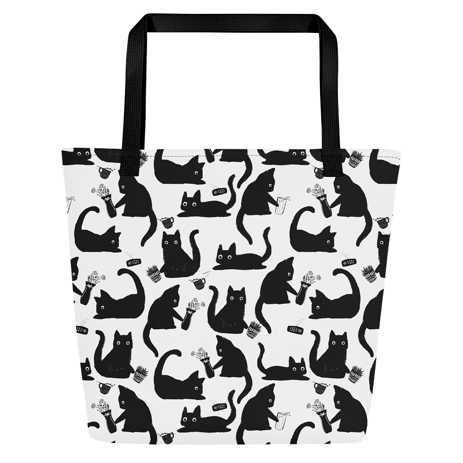 Bad Cats Knocking Stuff Over Tote Bag product image (1)