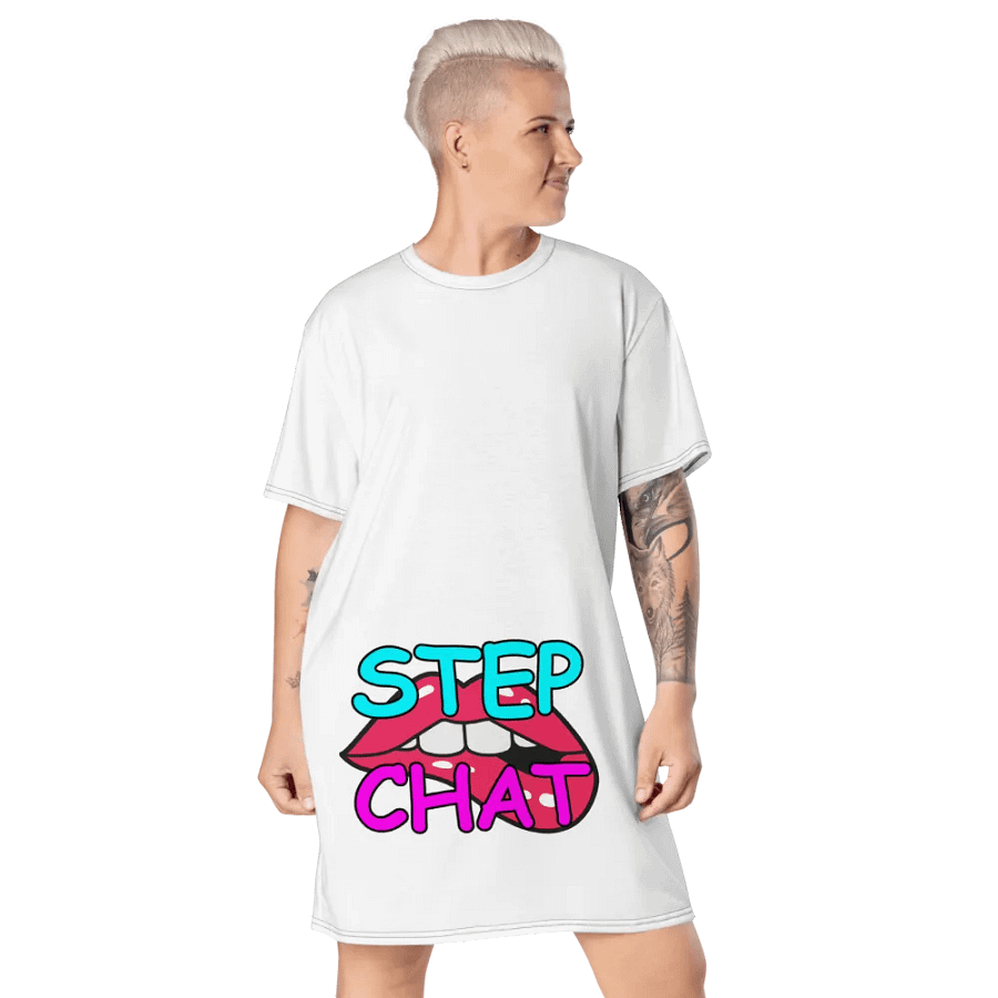 Naughty Stepchat Dress T-Shirt (White) product image (6)