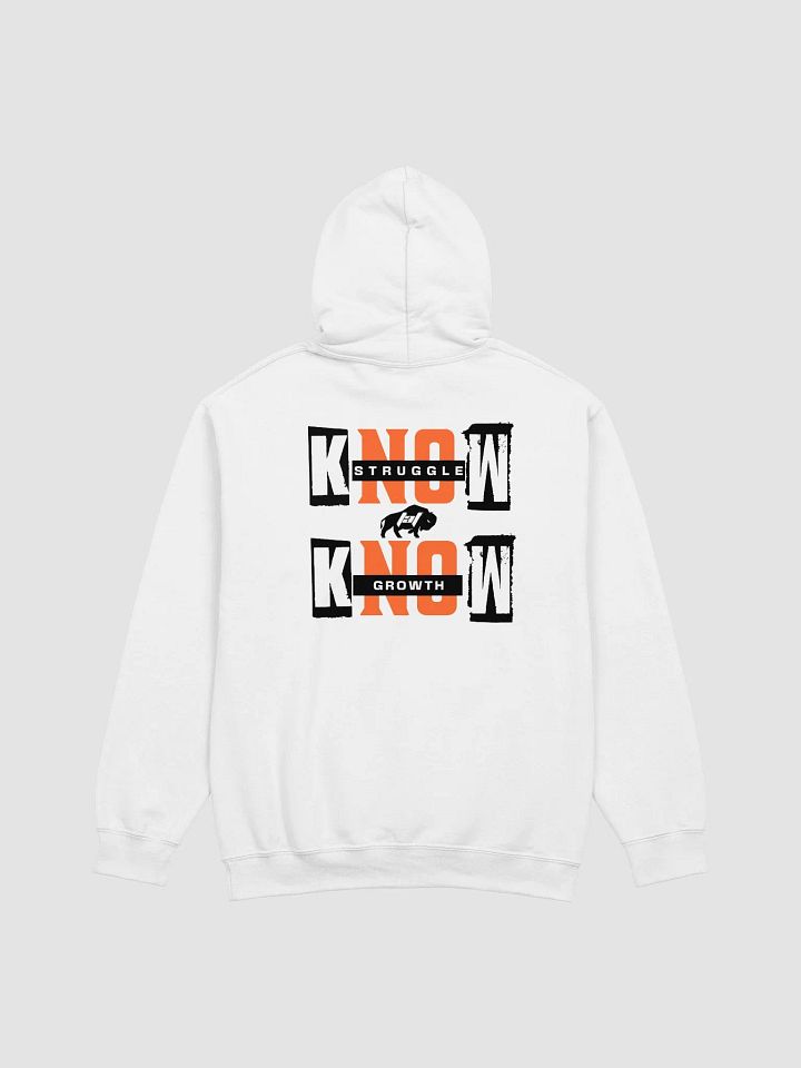 Know Struggle Know Growth, White Hoodie product image (2)