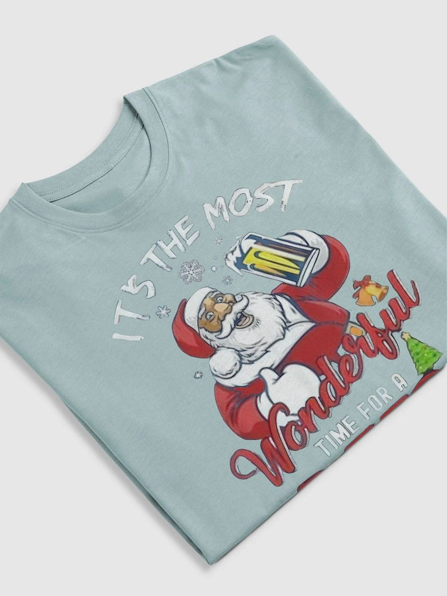 Santa’s Holiday Cheers Cotton Heritage Men's Premium Heavyweight Tee product image (5)