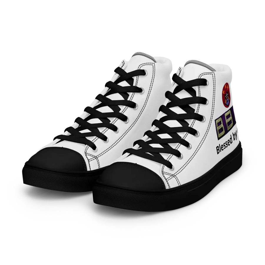 BBG White High Tops - Black Soles product image (4)