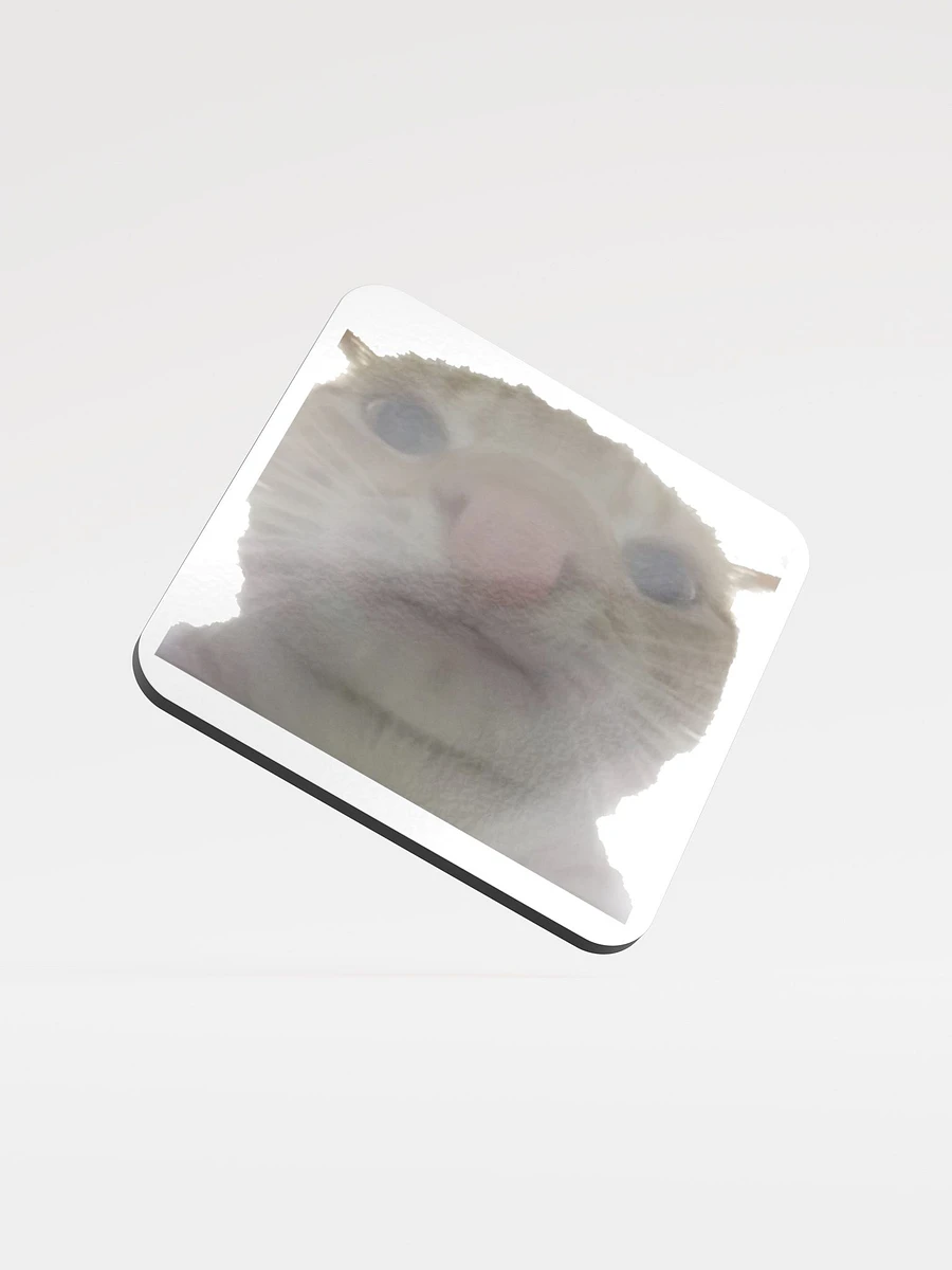 Glossed Cork Coaster: Meme Cats 2 product image (1)