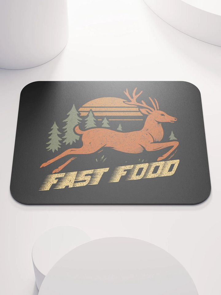Fast Food Mouse Pad – Funny Deer Hunting Desk Mat product image (1)