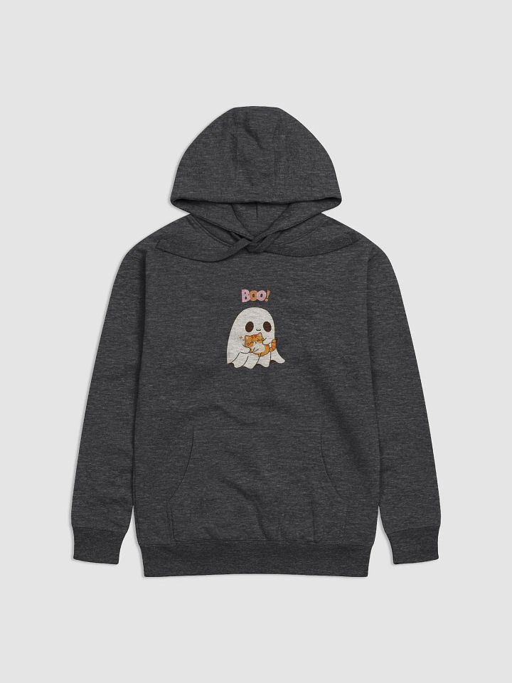 Boo! Cute Ghost and Cat Premium Hoodie product image (1)