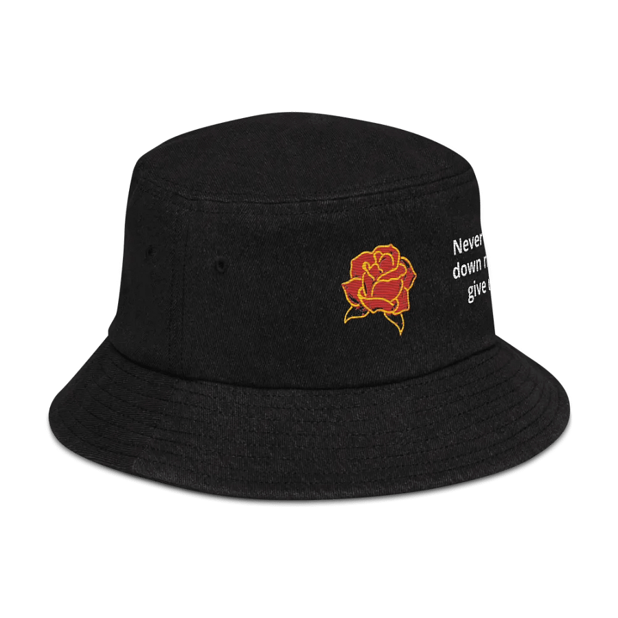 Rose Bucket hat with Quote 