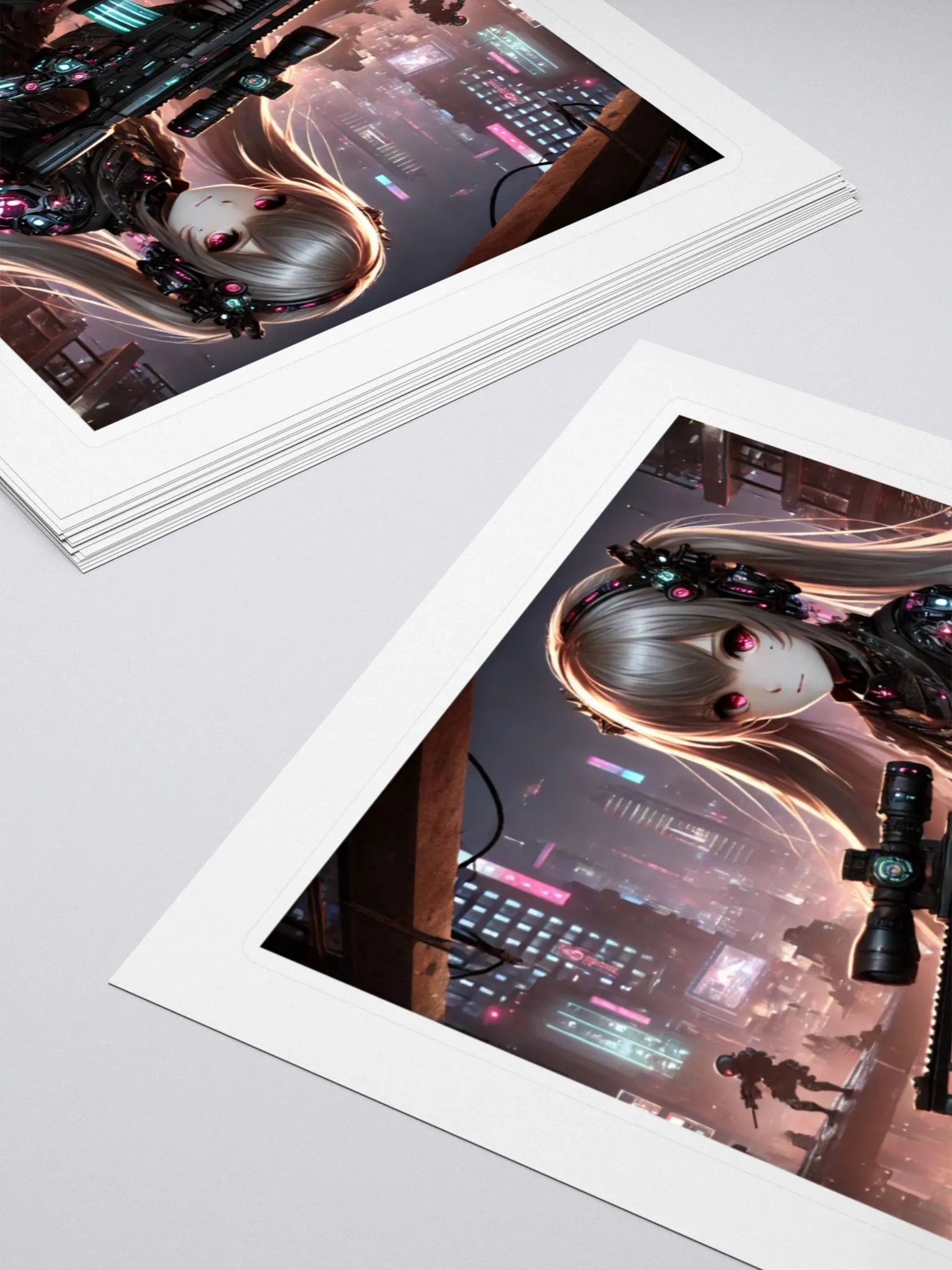 Cyberpunk Warrior Kiss Cut Stickers product image (7)