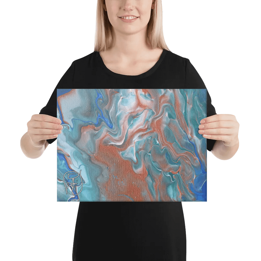 Metallic Orange Fluid Acrylic Canvas product image (3)