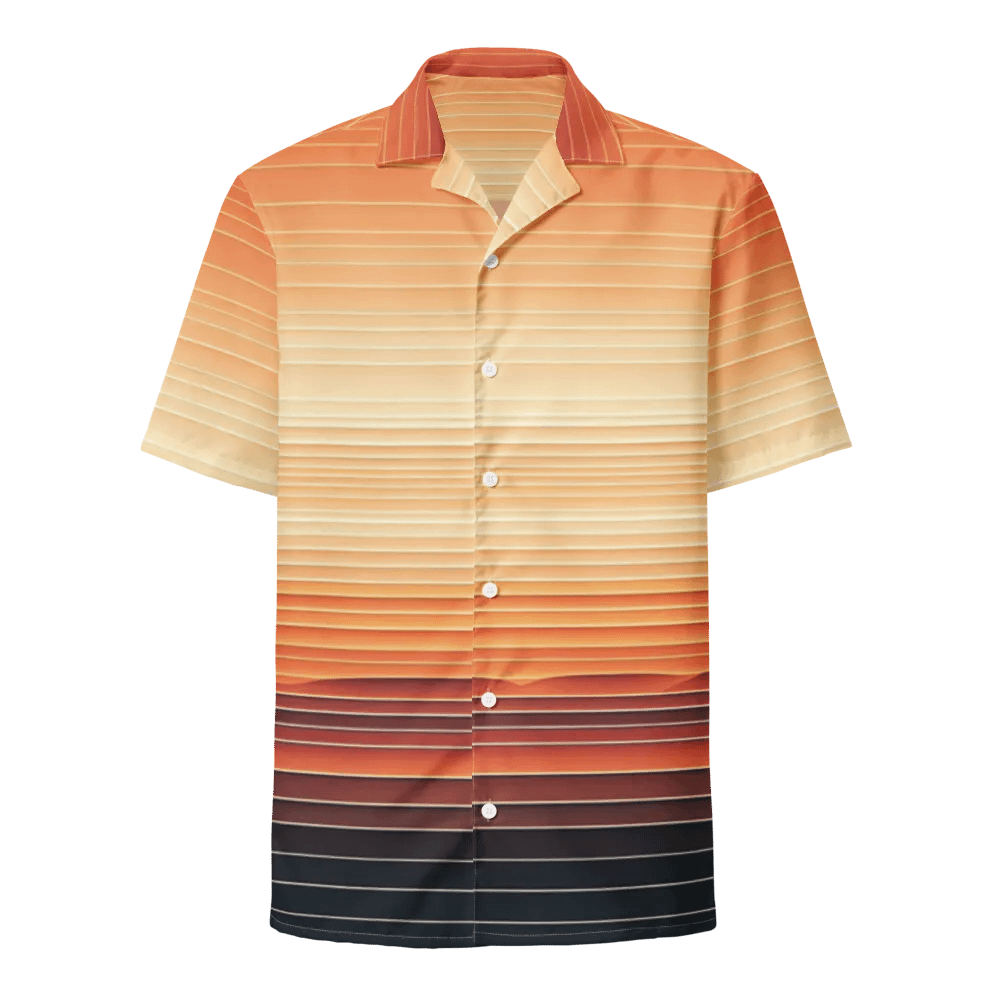 Men's Full-Print-6 Orange Hawaiian Shirt product image (1)