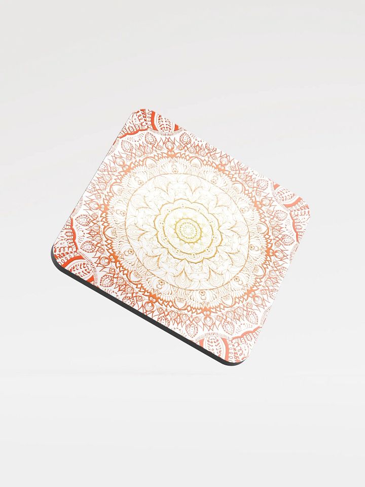 Mandala Harmony Glossed Cork Coaster product image (1)