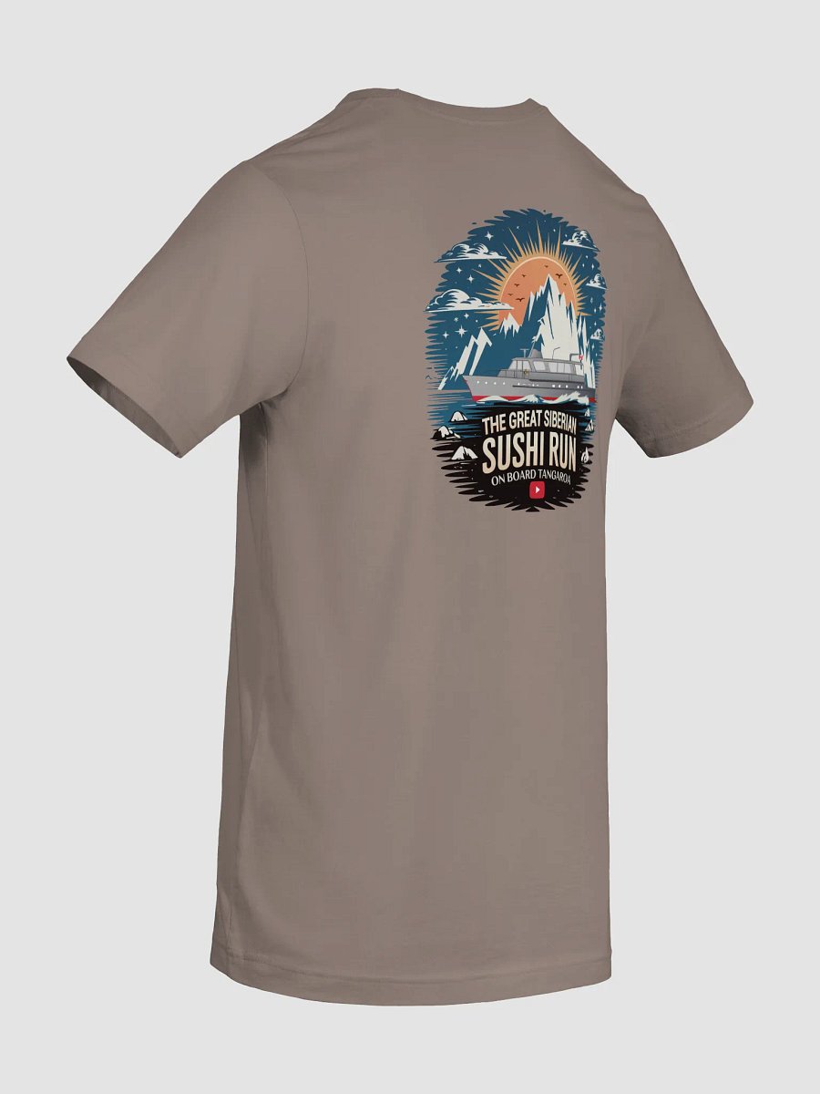 The Great Siberian Sushi Run Women’s T-Shirt – (Light Colours and Mountain Logo)) product image (8)