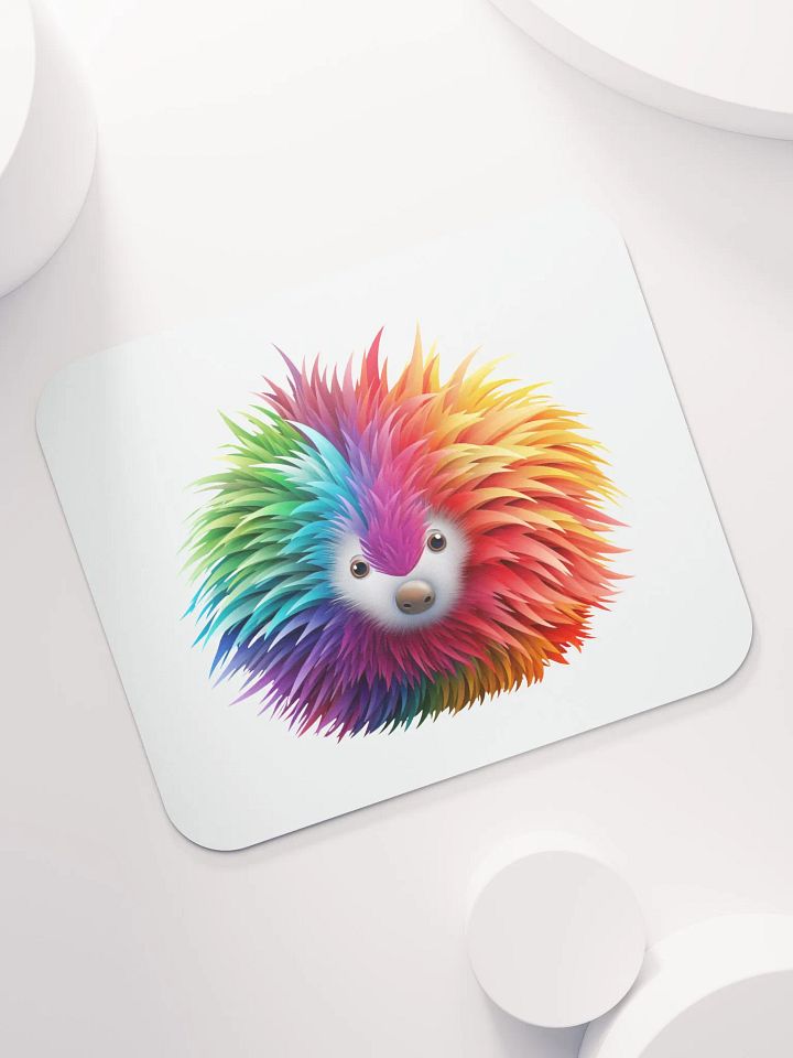 Rainbow Hedgehog Design - Classic Mouse Pad product image (2)
