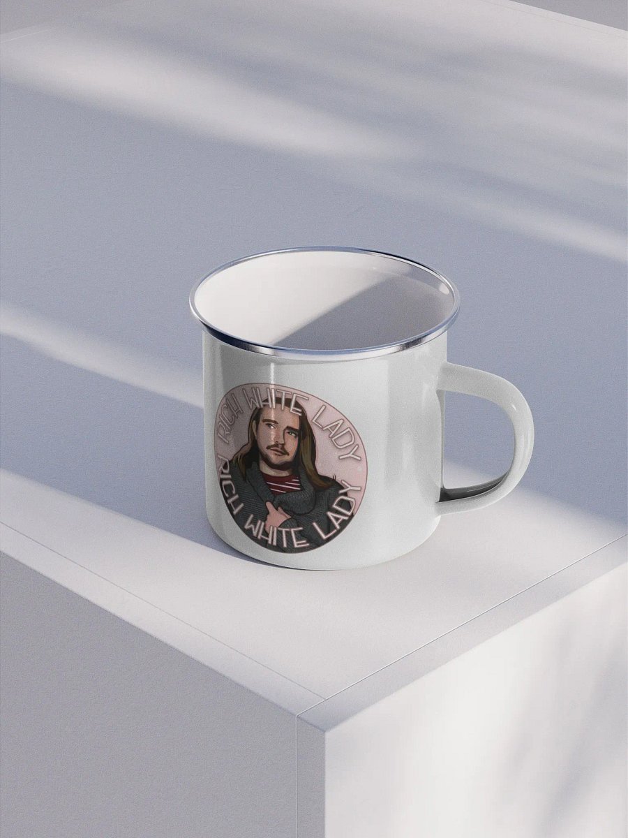 Rich White Lady Enamel Mug product image (2)