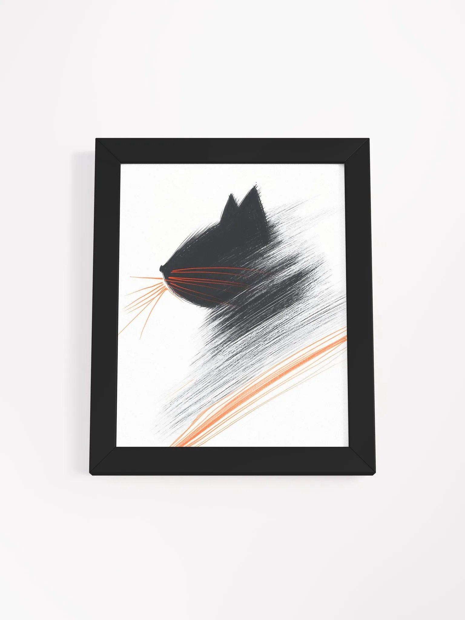 Feline Velocity Framed Poster product image (1)