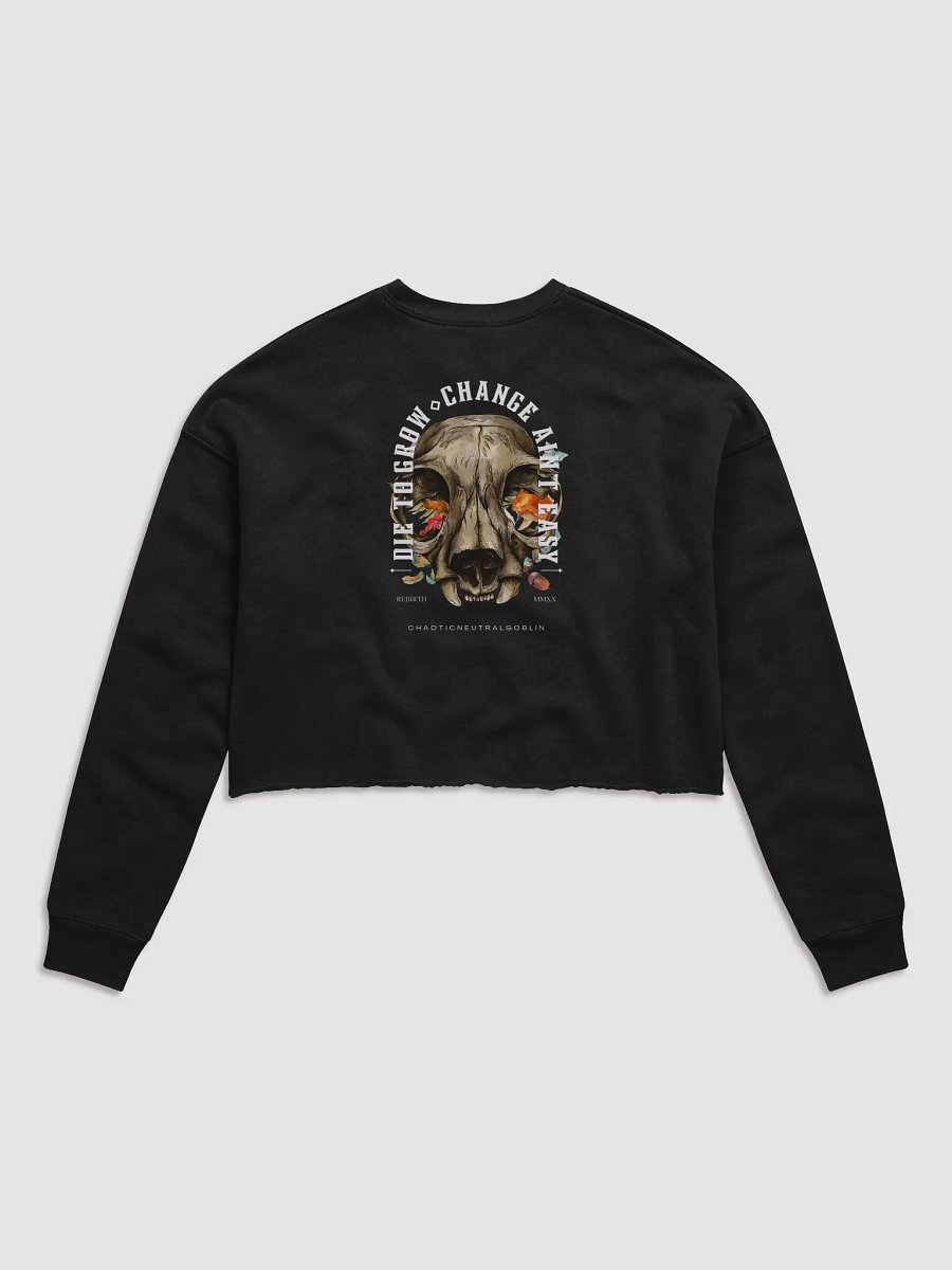 Rebirth Cropped Sweat (Blanc Script) product image (11)