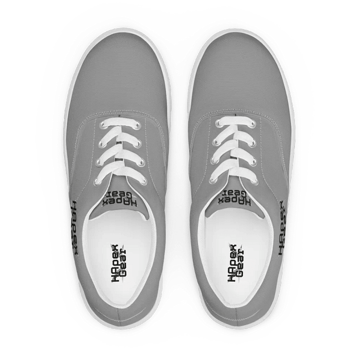 Black HApex Gear B;ack Logo Men's Lace-Up Canvas Shoes product image (2)