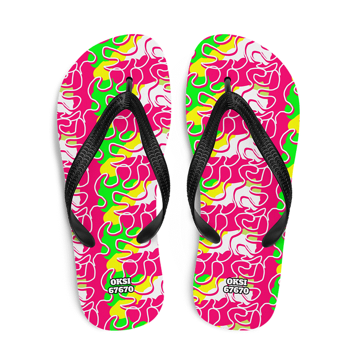 Vibrant Wave Custom Flip-Flops product image (2)