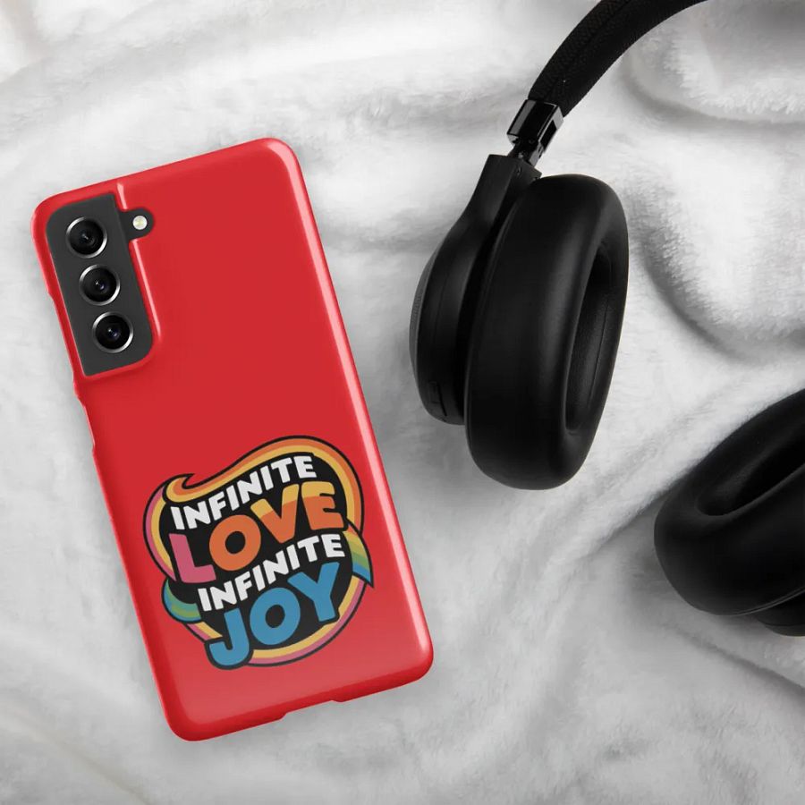 Infinite Love Infinite Joy Snap Case for Samsung (Red) product image (4)