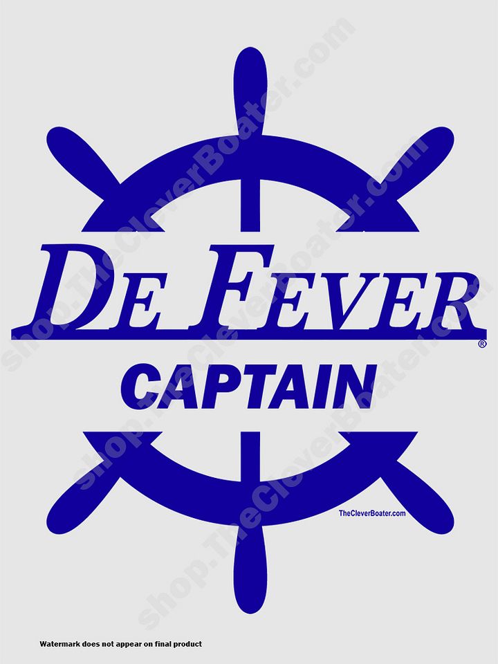 DeFever Captain - T-Shirt - Light Shirt w/Blue Logo product image (2)