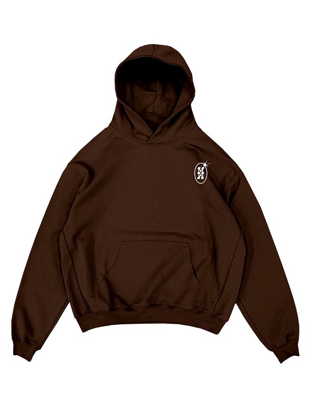 THE CHAOS HOODIE-BROWN product image (1)