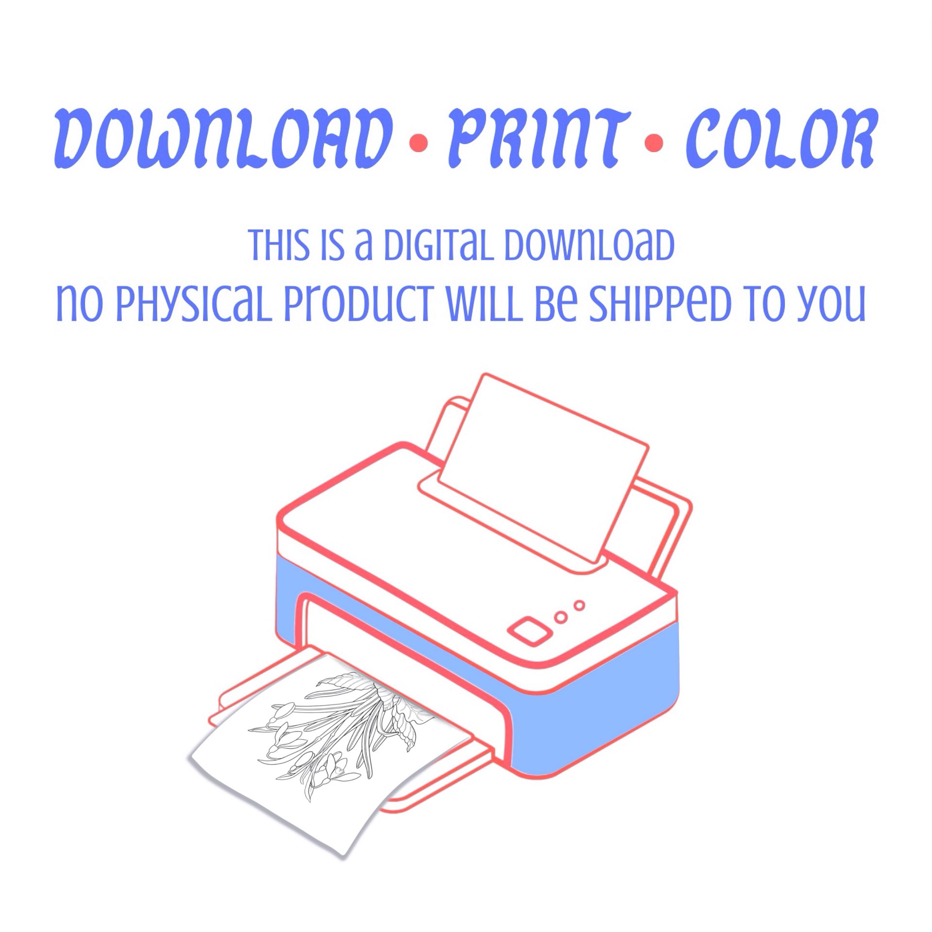 Poppy Coloring Pages, Hand Drawn, Set of 3 product image (8)