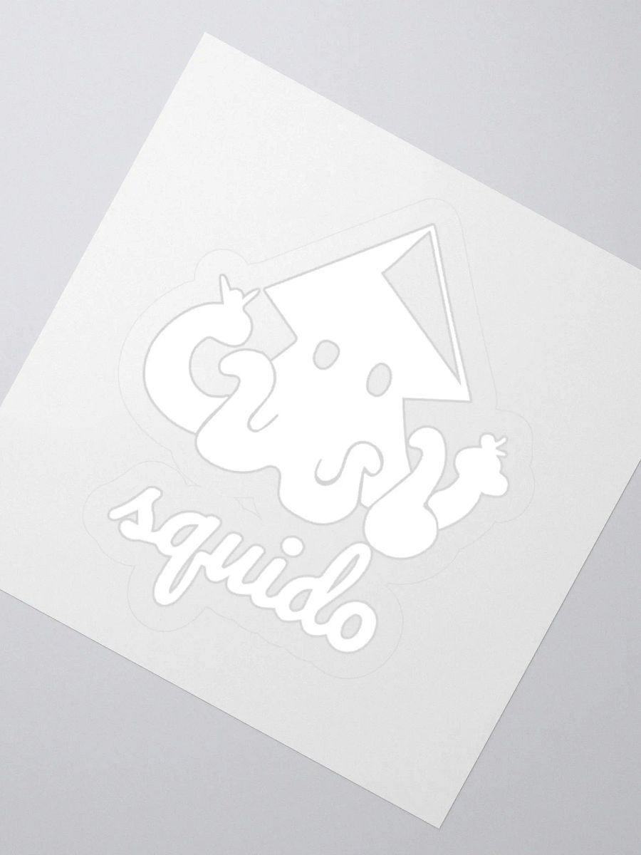 Squido Studio White Logo Stickers product image (2)