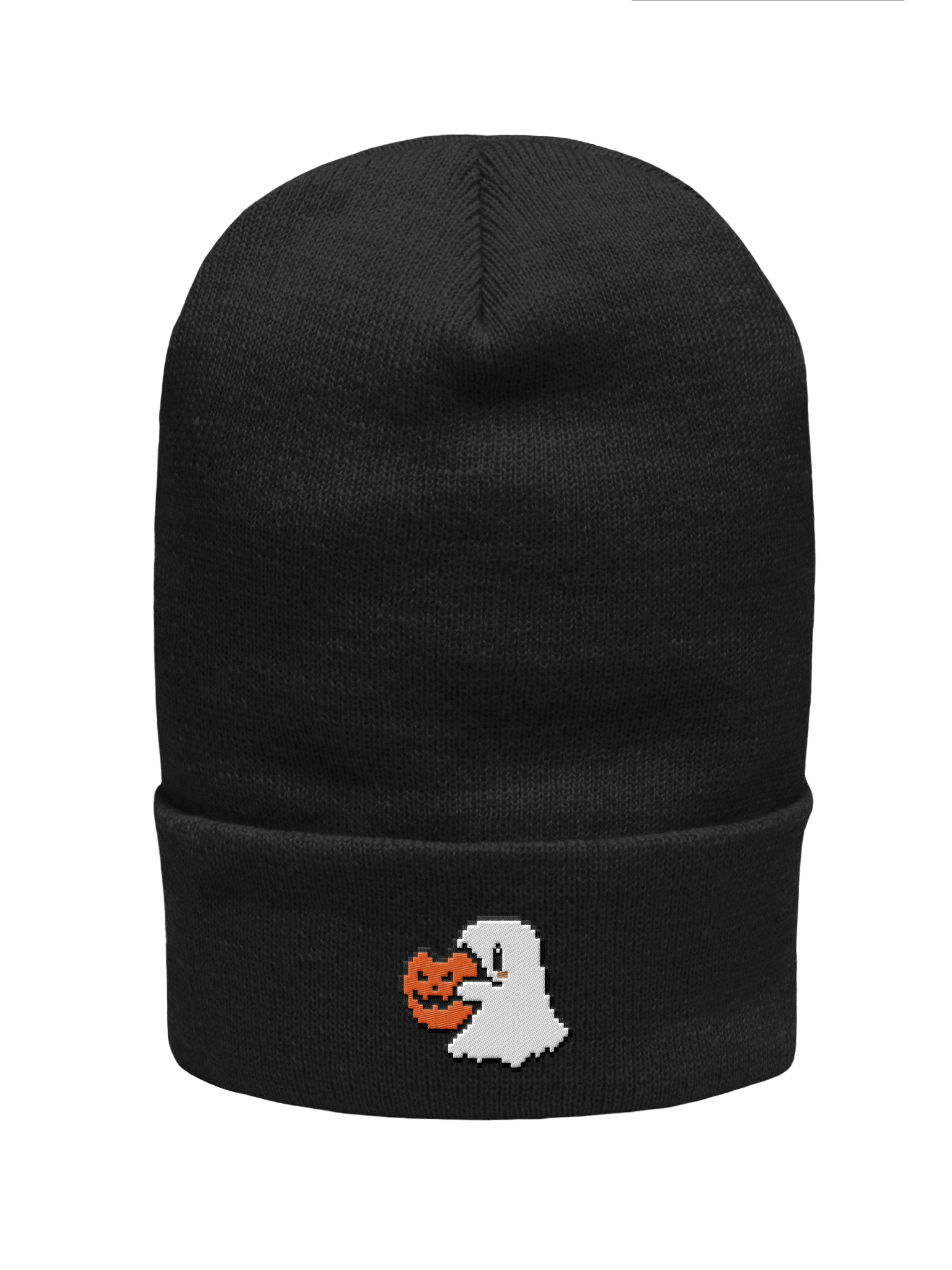 Pumpkin Ghost Beanie - Embroidered product image (1)