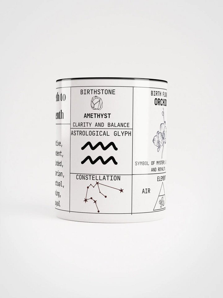 Aquarius Zodiac Ceramic Mug product image (2)