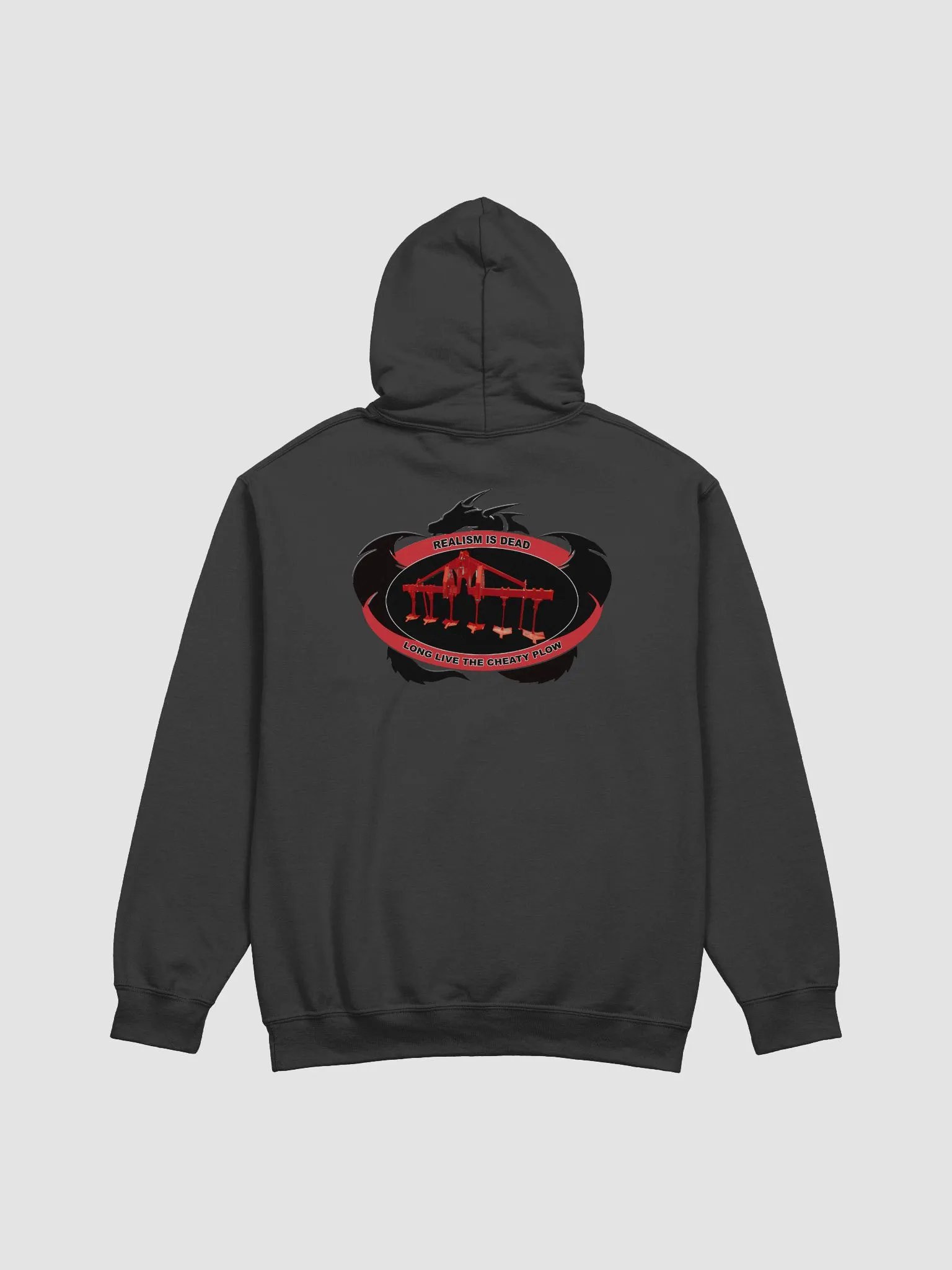 Realism is dead rear print hoodie product image (2)