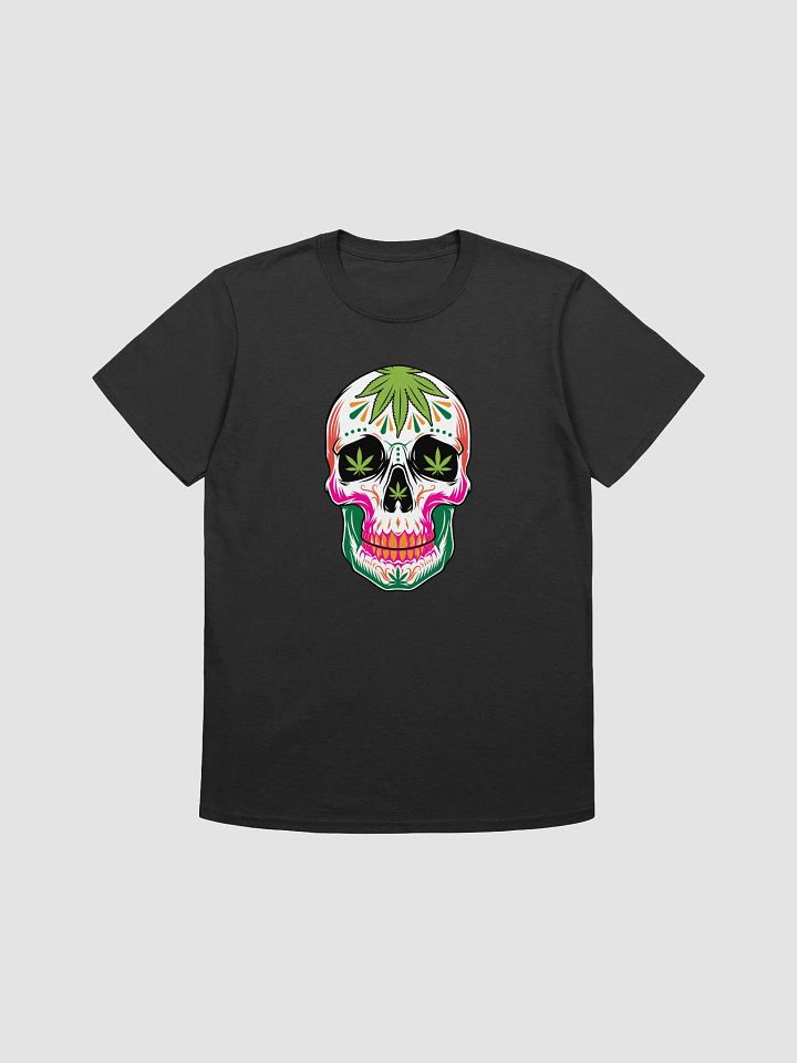 VibrantCannabis Sugar Skull Unisex T-Shirt product image (3)