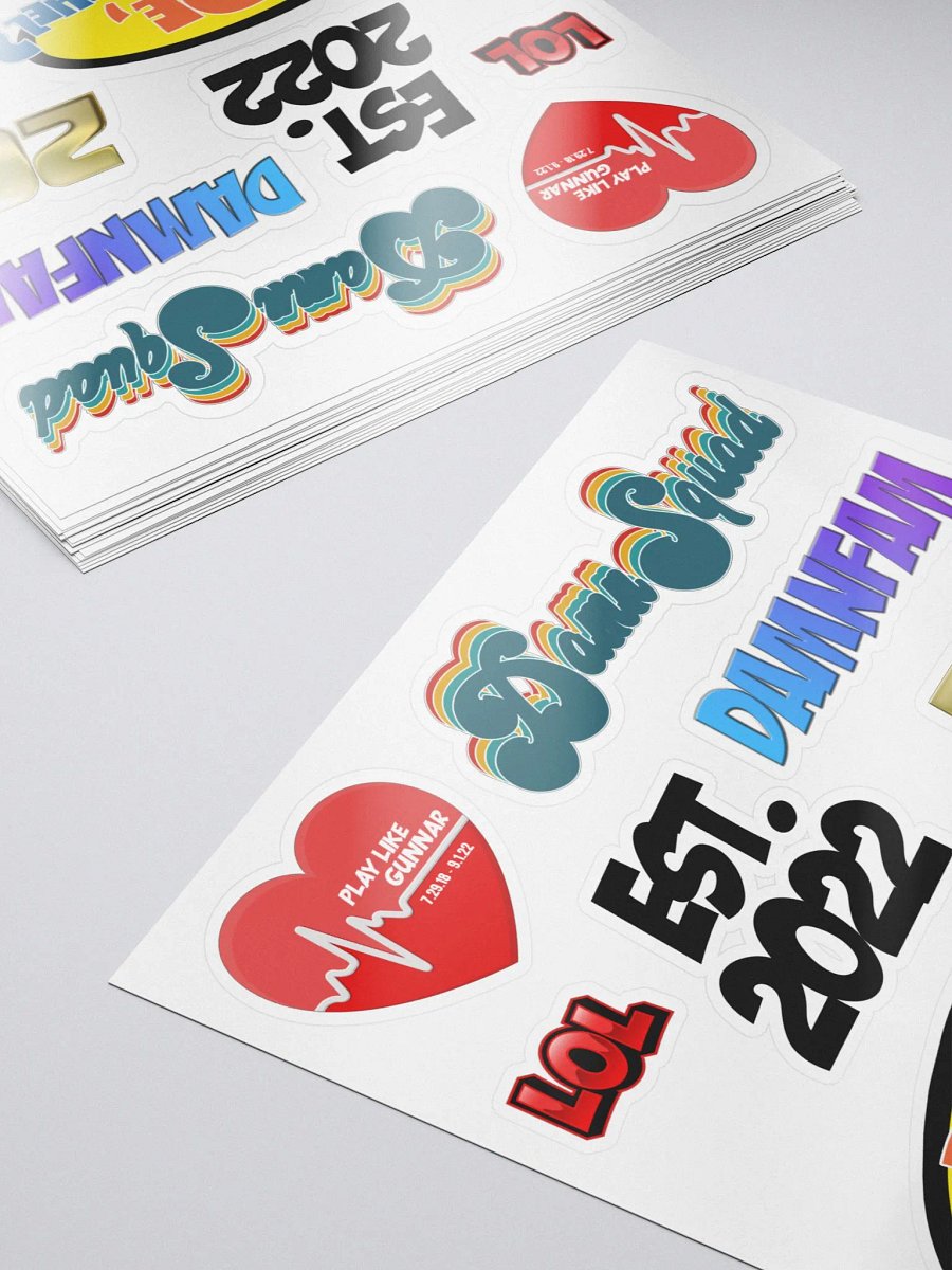 DamnSquad Sticker Sheet v4 product image (5)