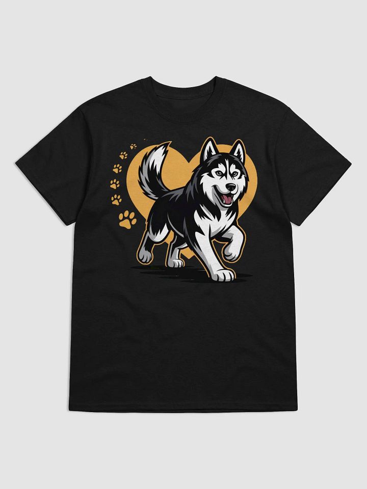 Playful Husky Heart T-Shirt product image (1)