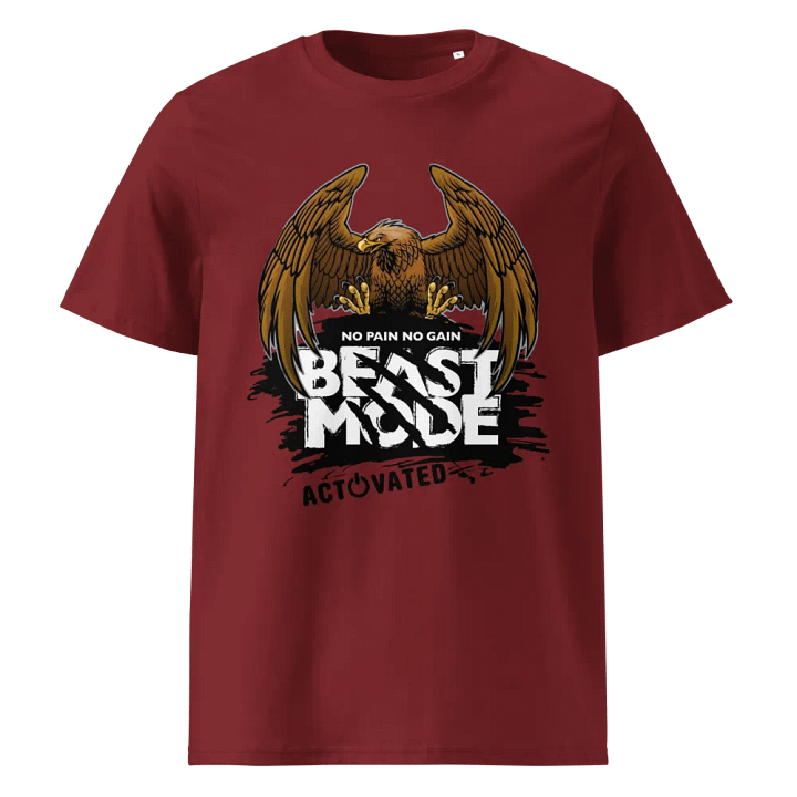 Beast Mode Eagle Organic Cotton Tee product image (1)