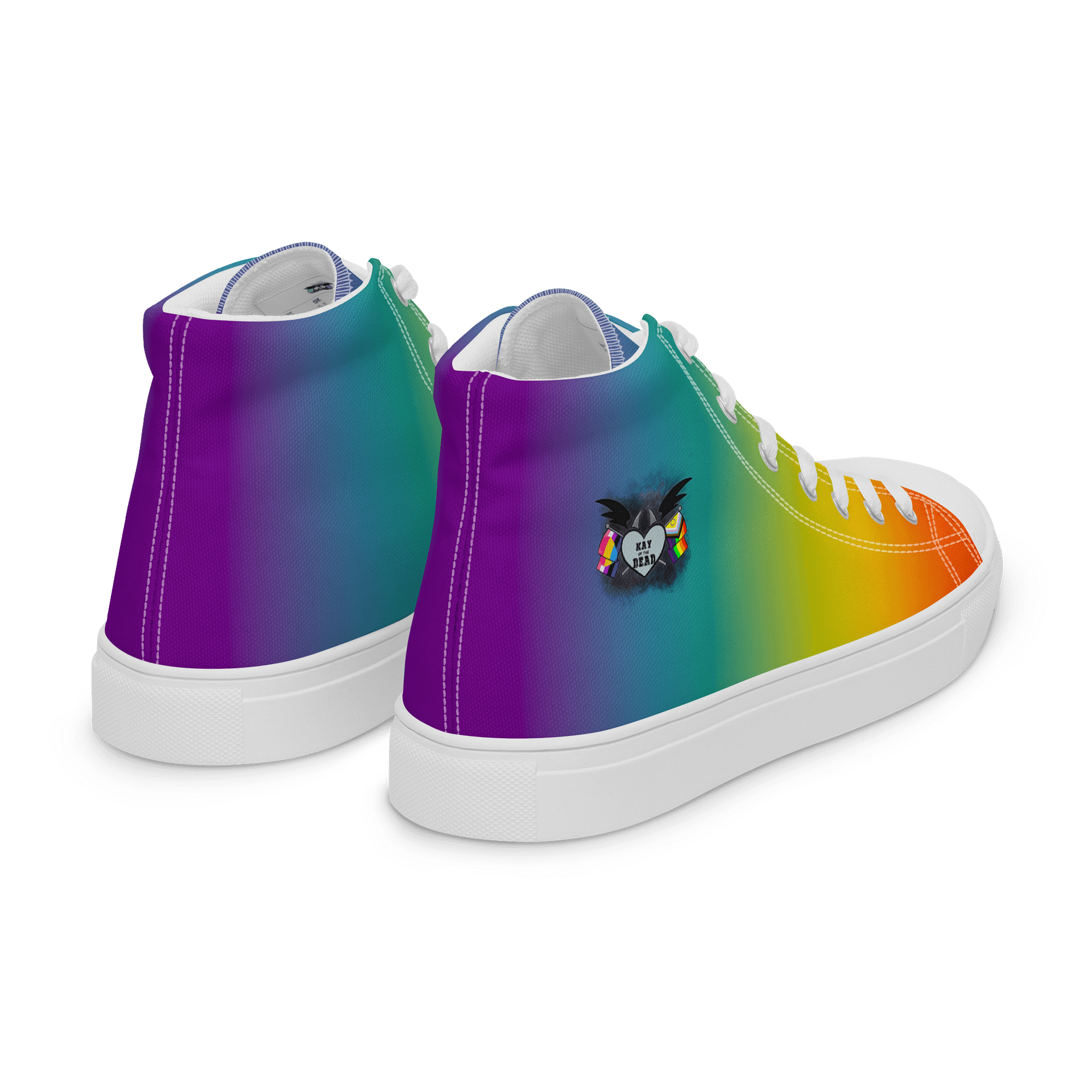 Kay_of_the_Dead Pride Logo Women's High Tops product image (7)