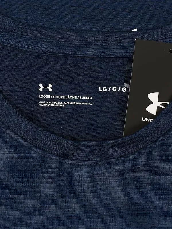 UNDER ARMOUR Mens Navy Training Vent Crew Neck Short Sleeve T Shirt LARGE NWT product image (3)