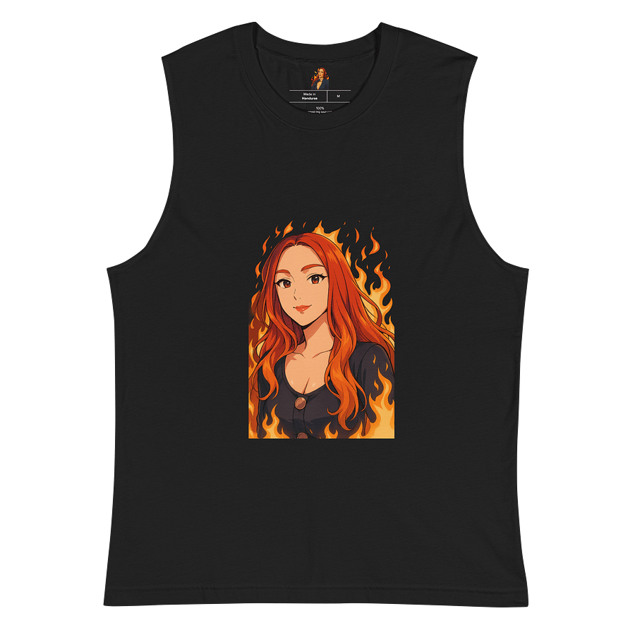 Anime Red Flames Unisex Tank Top product image (2)