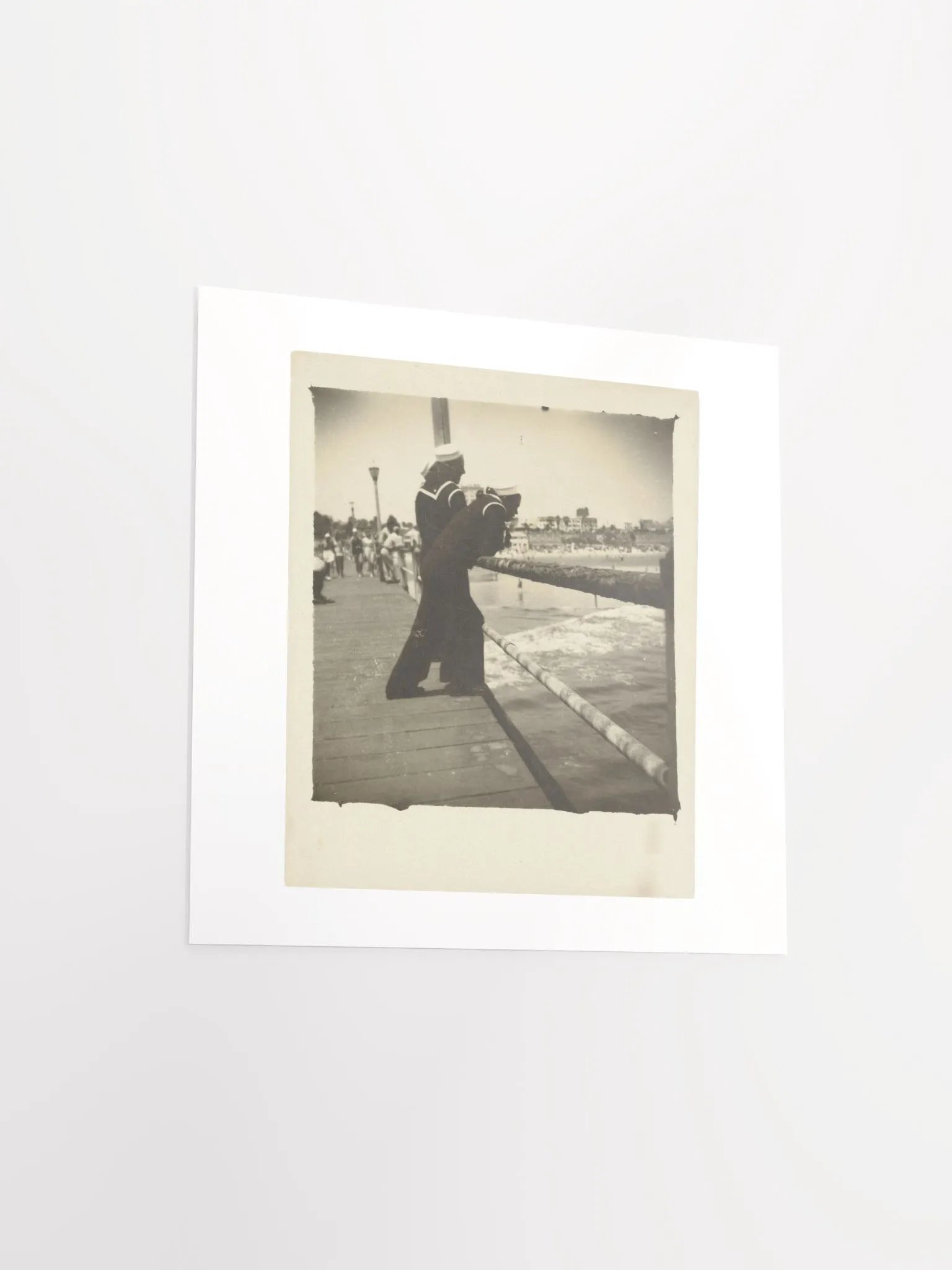 Sailors On Pier by Louis Fleckenstein (c. 1920) - Print product image (3)