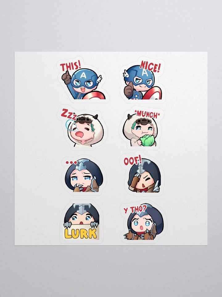 Cap, Appa, & Sombra - Sticker Sheet product image (1)
