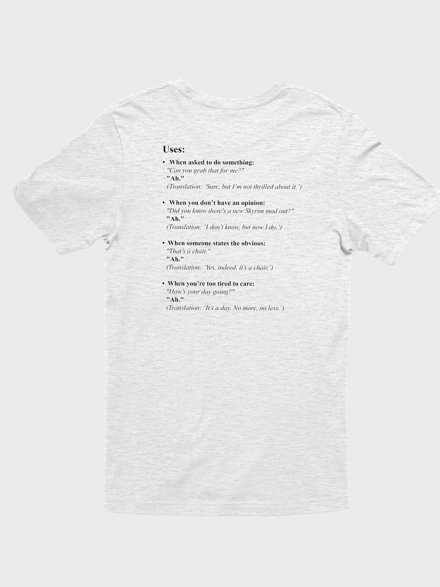 The Ah Shirt (black text) product image (20)