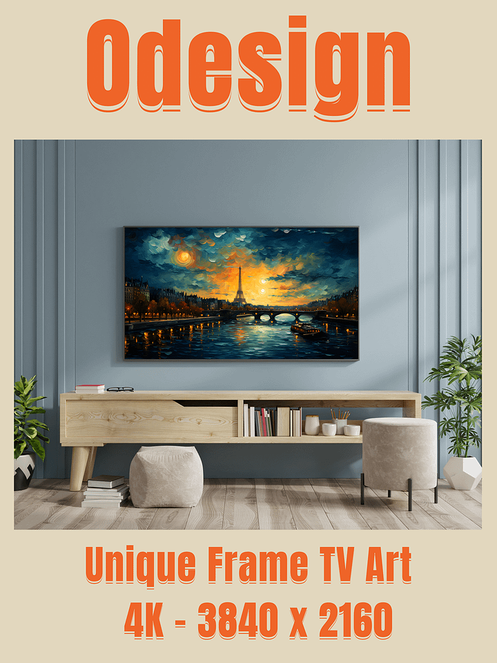 Cityscape and Landscape Frame TV Art product image (2)