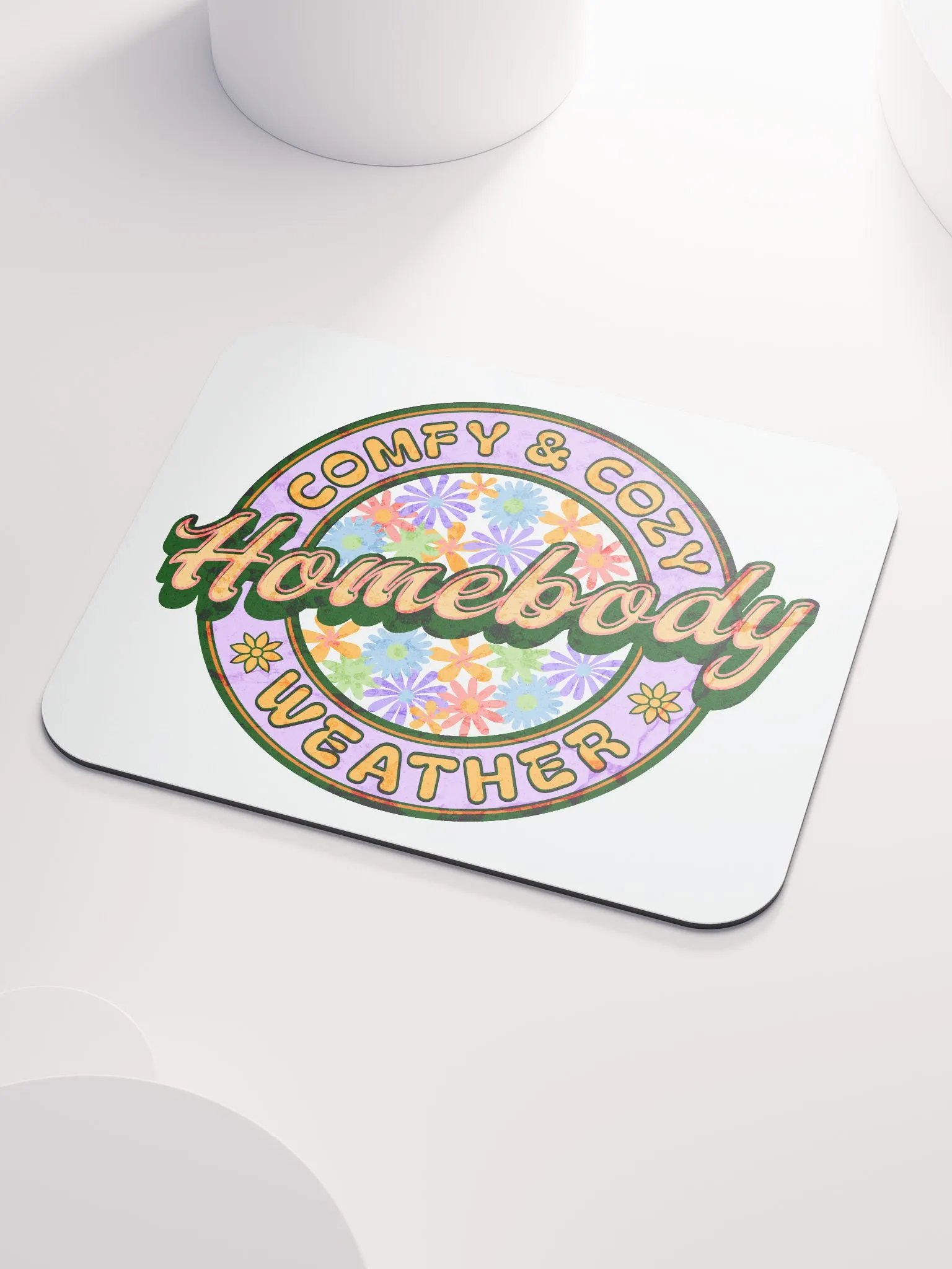 Homebody Comfy Ad Cozy Weather Floral Mouse Pad product image (3)