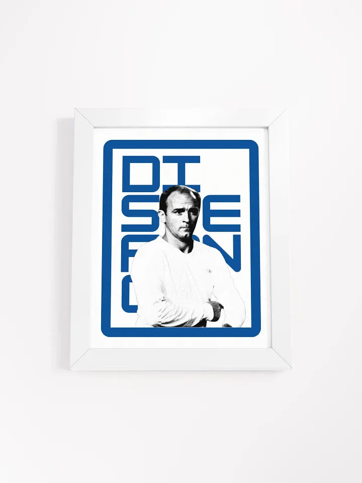 Alfredo Di Stéfano BW Real Madrid Name Art Framed Print product image (1)