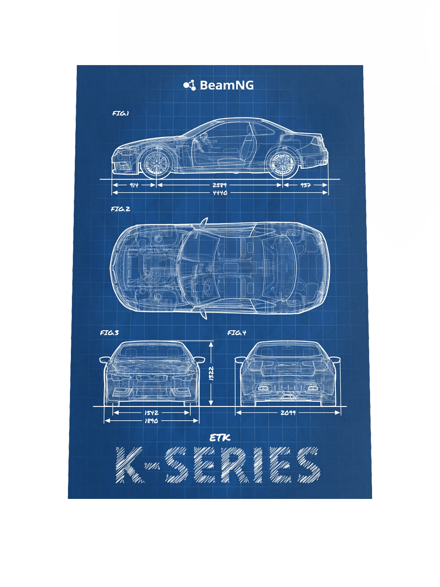 ETK K-Series Blueprint Poster product image (1)