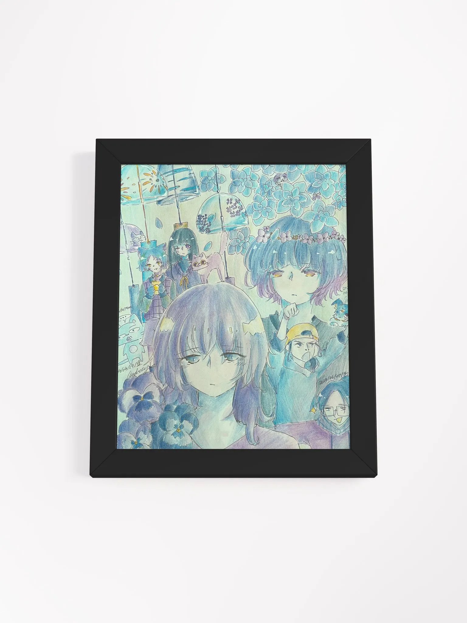 Blue Framed Matte Poster product image (1)