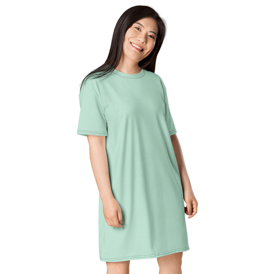 Oversized T-Shirt Dress - Serene Aero Blue, Sizes 2XS-6XL product image (4)