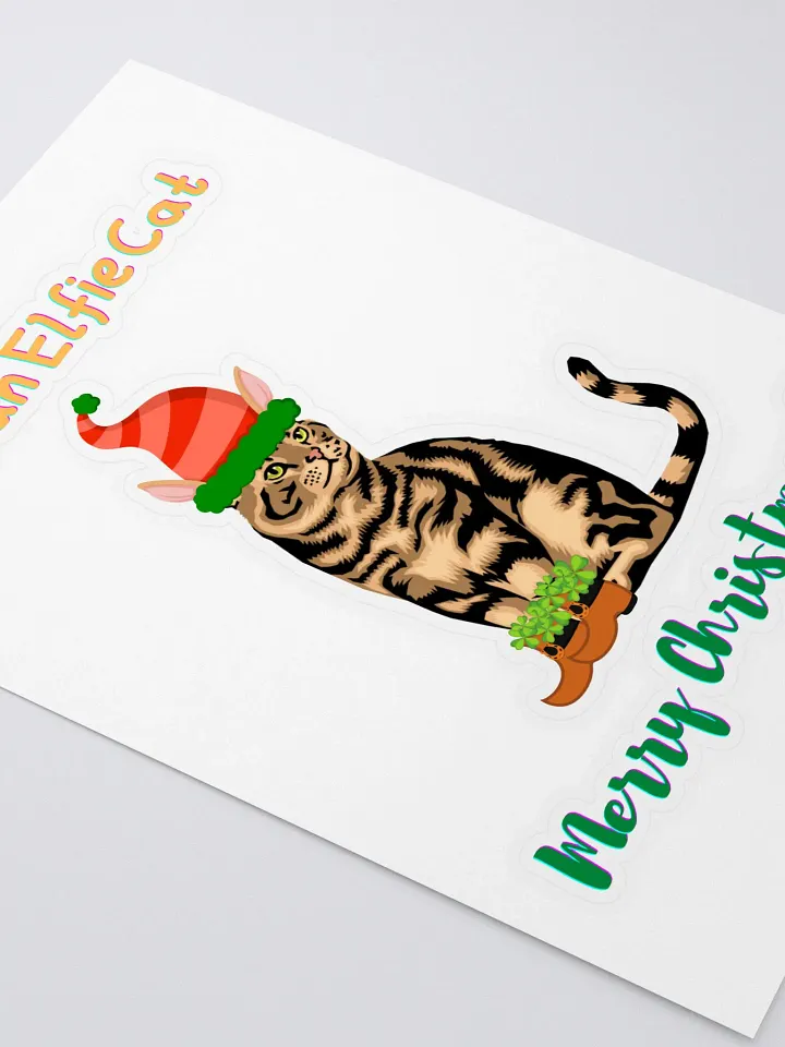 I'm an Elfie Cat Die Cut Sticker product image (2)