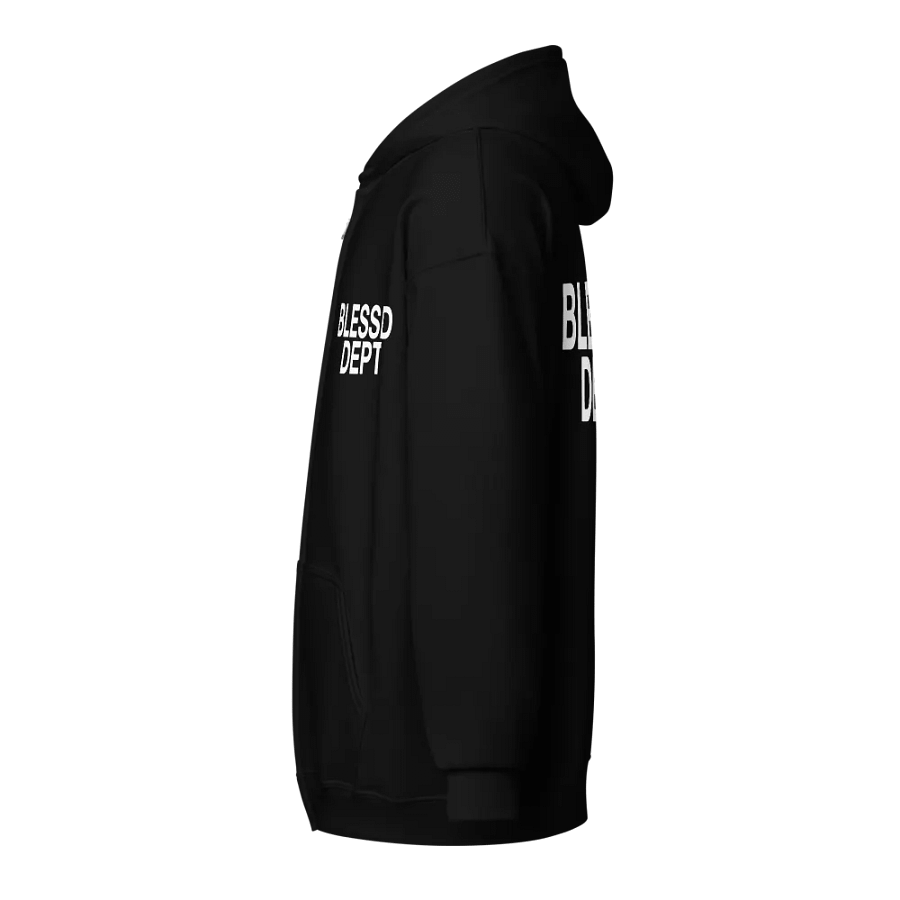 Blessed Dept. White Font Zip-Up product image (13)