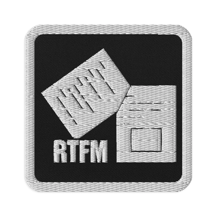 RTFM Embroidered Patch product image (1)