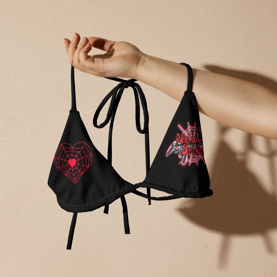 NinjaSpidey Black String Bikini Top product image (8)