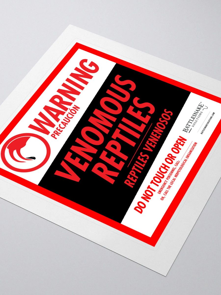 Venomous Warning Transport Sticker product image (8)