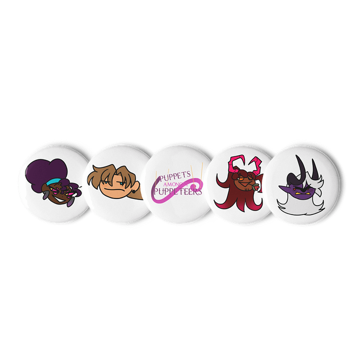 Set 2 - Character + Logo Buttons product image (1)